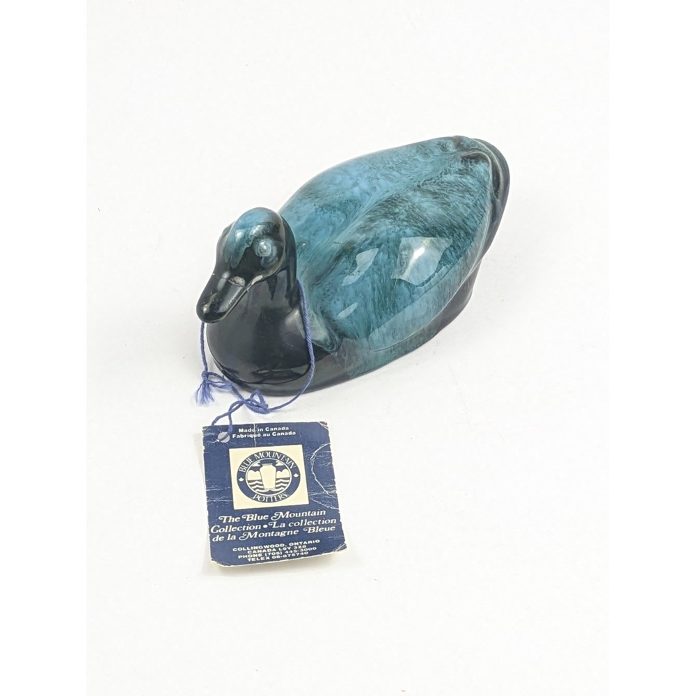 Vintage‎ Blue Mountain Pottery Canada MALLARD Duck Figurine Collectible Ceramic